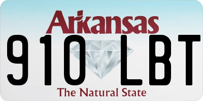 AR license plate 910LBT