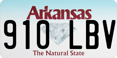AR license plate 910LBV
