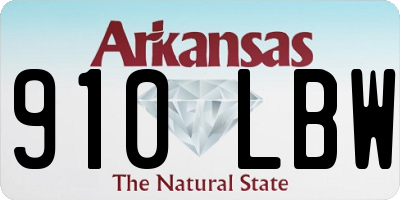 AR license plate 910LBW