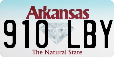 AR license plate 910LBY