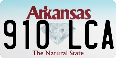 AR license plate 910LCA
