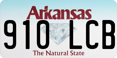 AR license plate 910LCB