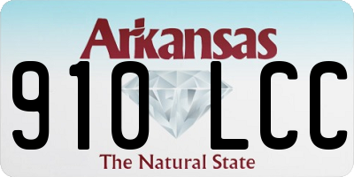AR license plate 910LCC