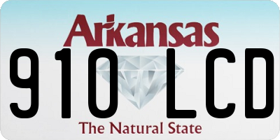 AR license plate 910LCD
