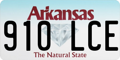 AR license plate 910LCE