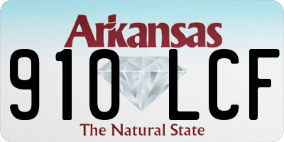AR license plate 910LCF