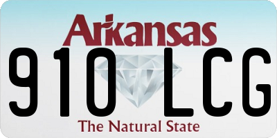 AR license plate 910LCG