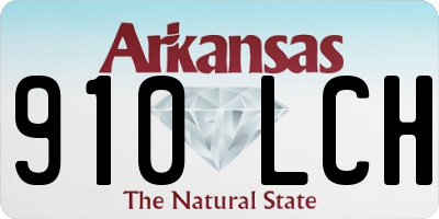 AR license plate 910LCH