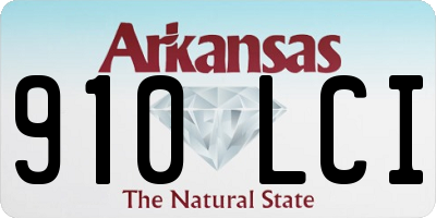 AR license plate 910LCI
