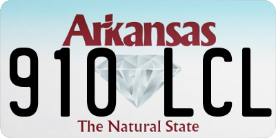 AR license plate 910LCL
