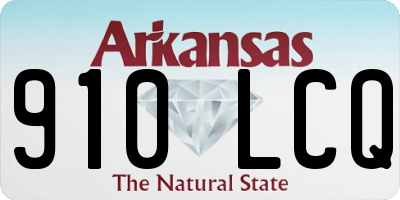 AR license plate 910LCQ
