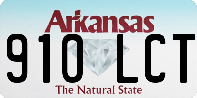 AR license plate 910LCT