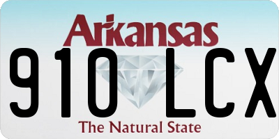 AR license plate 910LCX