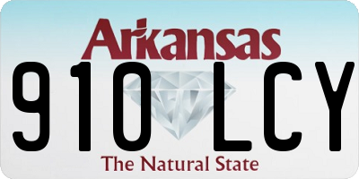 AR license plate 910LCY