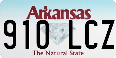 AR license plate 910LCZ