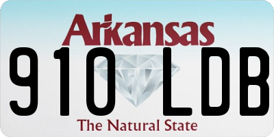 AR license plate 910LDB