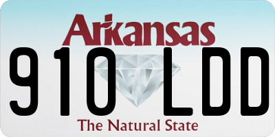 AR license plate 910LDD