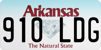 AR license plate 910LDG