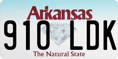 AR license plate 910LDK