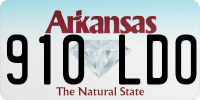 AR license plate 910LDO