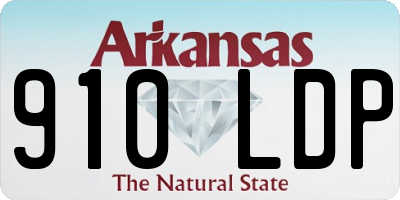 AR license plate 910LDP