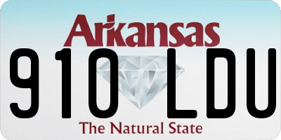 AR license plate 910LDU