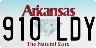 AR license plate 910LDY