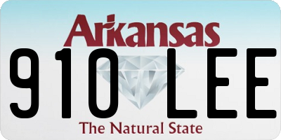 AR license plate 910LEE