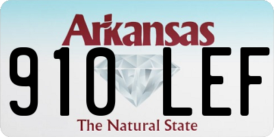 AR license plate 910LEF
