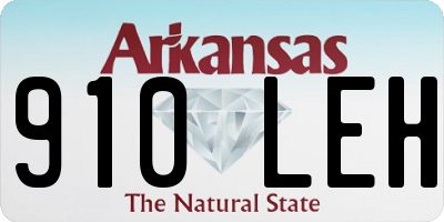 AR license plate 910LEH