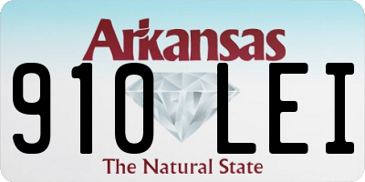 AR license plate 910LEI