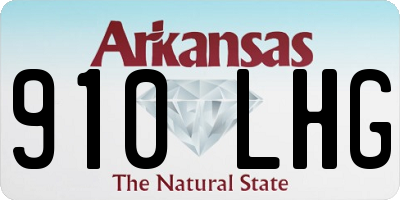 AR license plate 910LHG