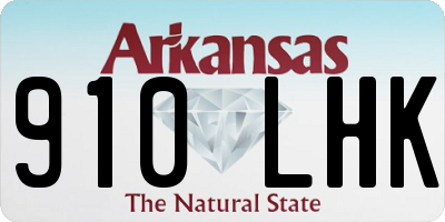 AR license plate 910LHK