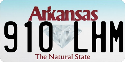 AR license plate 910LHM