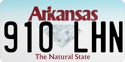AR license plate 910LHN