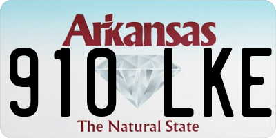 AR license plate 910LKE