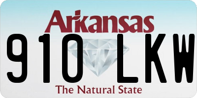 AR license plate 910LKW
