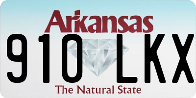 AR license plate 910LKX