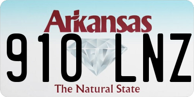 AR license plate 910LNZ