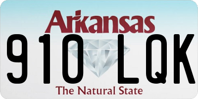 AR license plate 910LQK