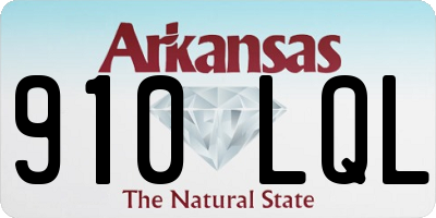 AR license plate 910LQL