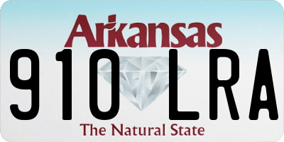 AR license plate 910LRA