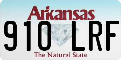 AR license plate 910LRF