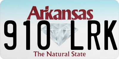 AR license plate 910LRK