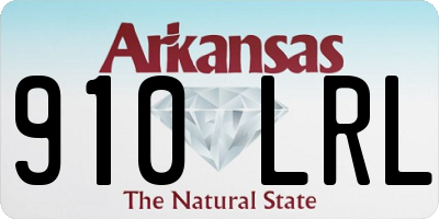 AR license plate 910LRL