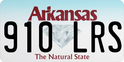 AR license plate 910LRS