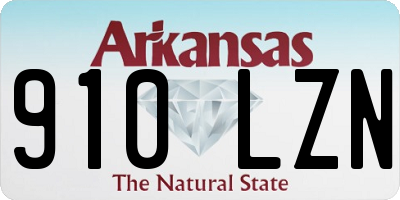 AR license plate 910LZN