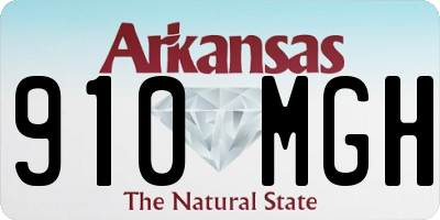 AR license plate 910MGH