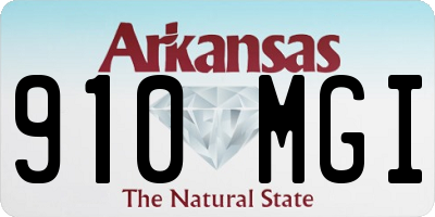 AR license plate 910MGI