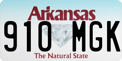 AR license plate 910MGK